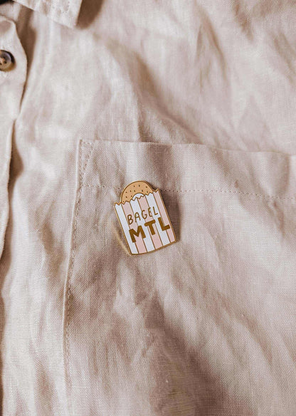 Bagel MTL Emaille-Pin
