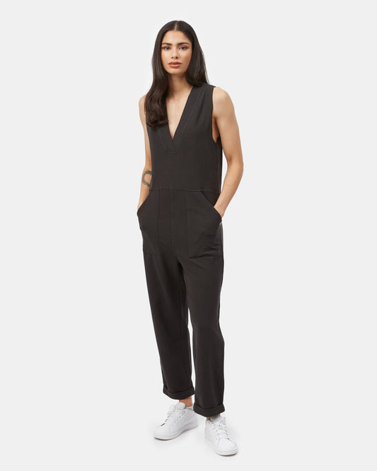 French Terry V-Ausschnitt Overall