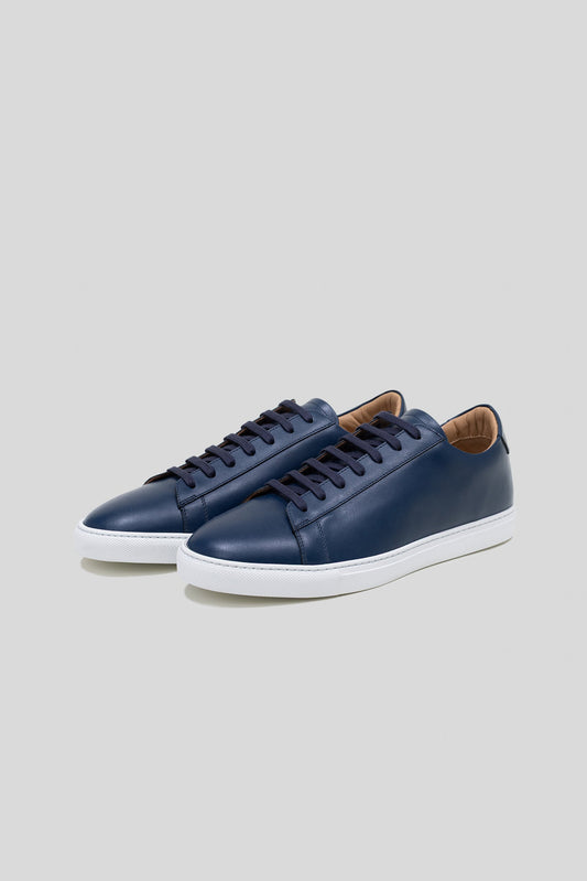 Royal Blue Calfskin Città Sneaker