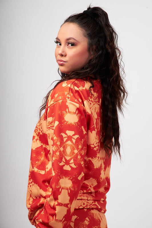 Burnt Orange Mosaic Premium Sweatshirt
