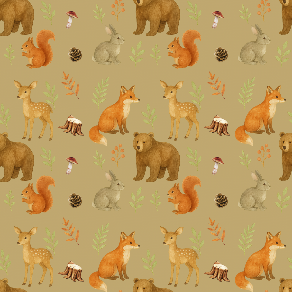 Couverture minky copain des bois 🦊 moyenne