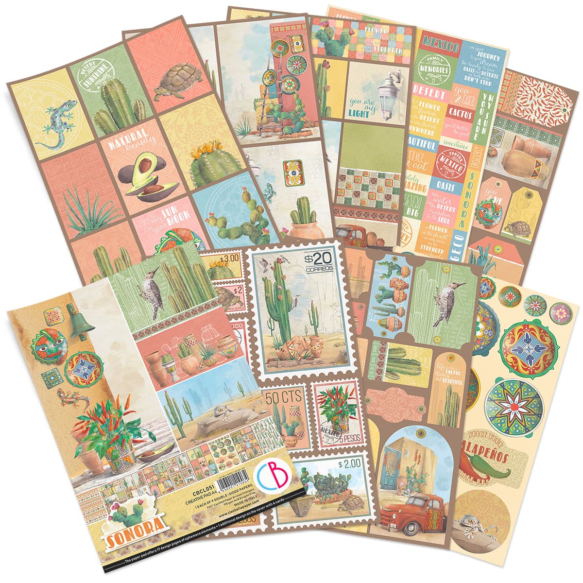 Ciao Bella Sonora Creative Pad A4 9/Pkg