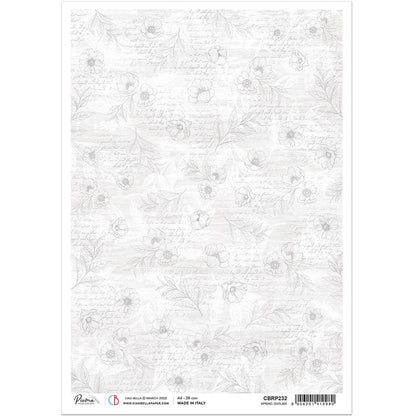 Ciao Bella Rice Paper A4 Spring Outline