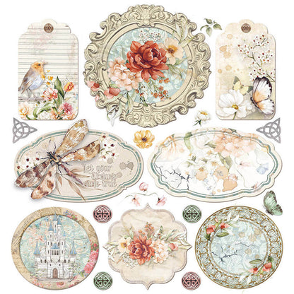 Ciao Bella Vellum Reign Of Grace Fussy Cut 6"x6" 6/Pkg