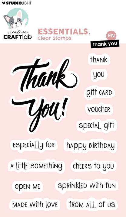 CCL Clear Stamps Thank You Essentials