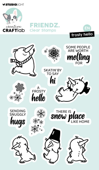 CCL Clear Stamp Frosty Hello Friendz 210x148xmm 13 PC nr.570