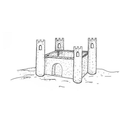 Frog's Whiskers Ink Stamp - Sandcastle