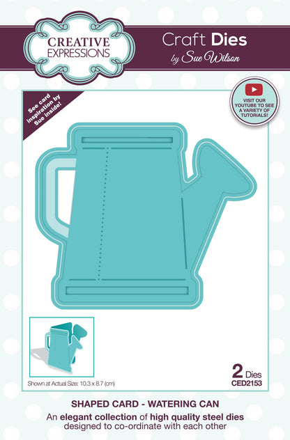 Creative Expressions Sue Wilson Shaped Cards Watering Can Craft Die