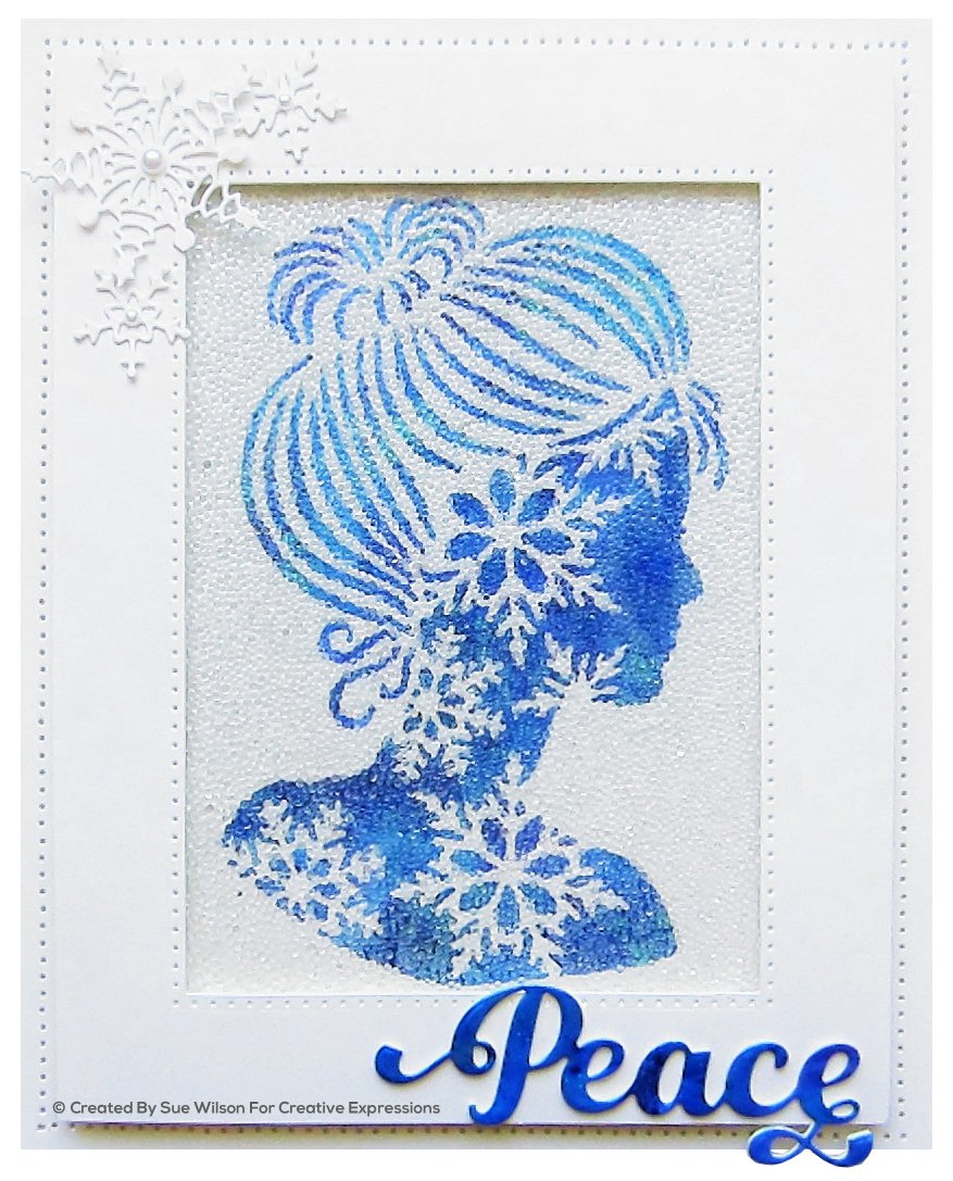 Dies by Sue Wilson Festive Perfect Portraits Snowflake Silhouette