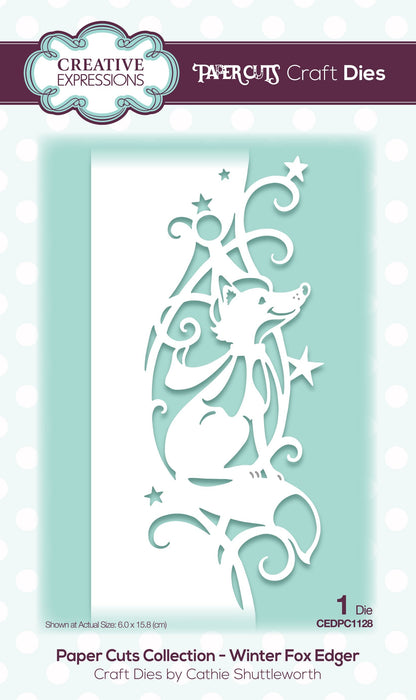 Creative Expressions Paper Cuts Edger Winter Fox Craft Die