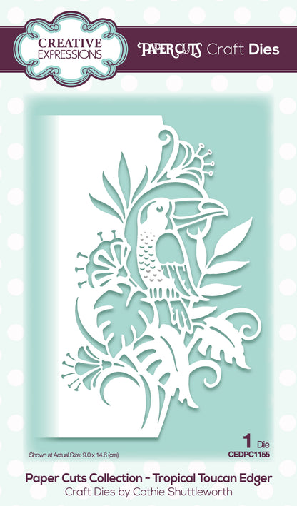Paper Cuts Edger Tropical Toucan Craft Die