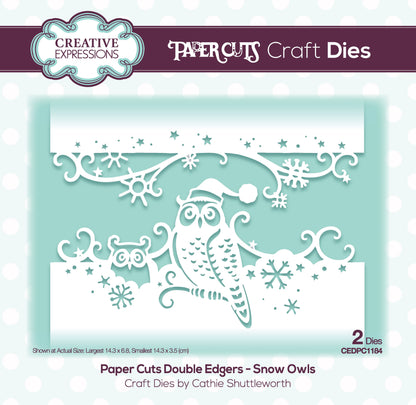 Creative Expressions Paper Cuts Snow Owls Double Edger Craft Die
