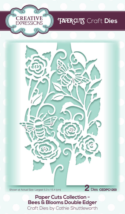 Creative Expressions Paper Cuts Bees & Blooms Double Edger Craft Die