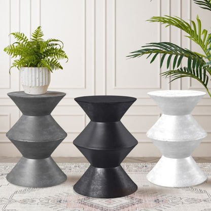 Charlie Beton Terrazzo Mid-Century Beistelltisch