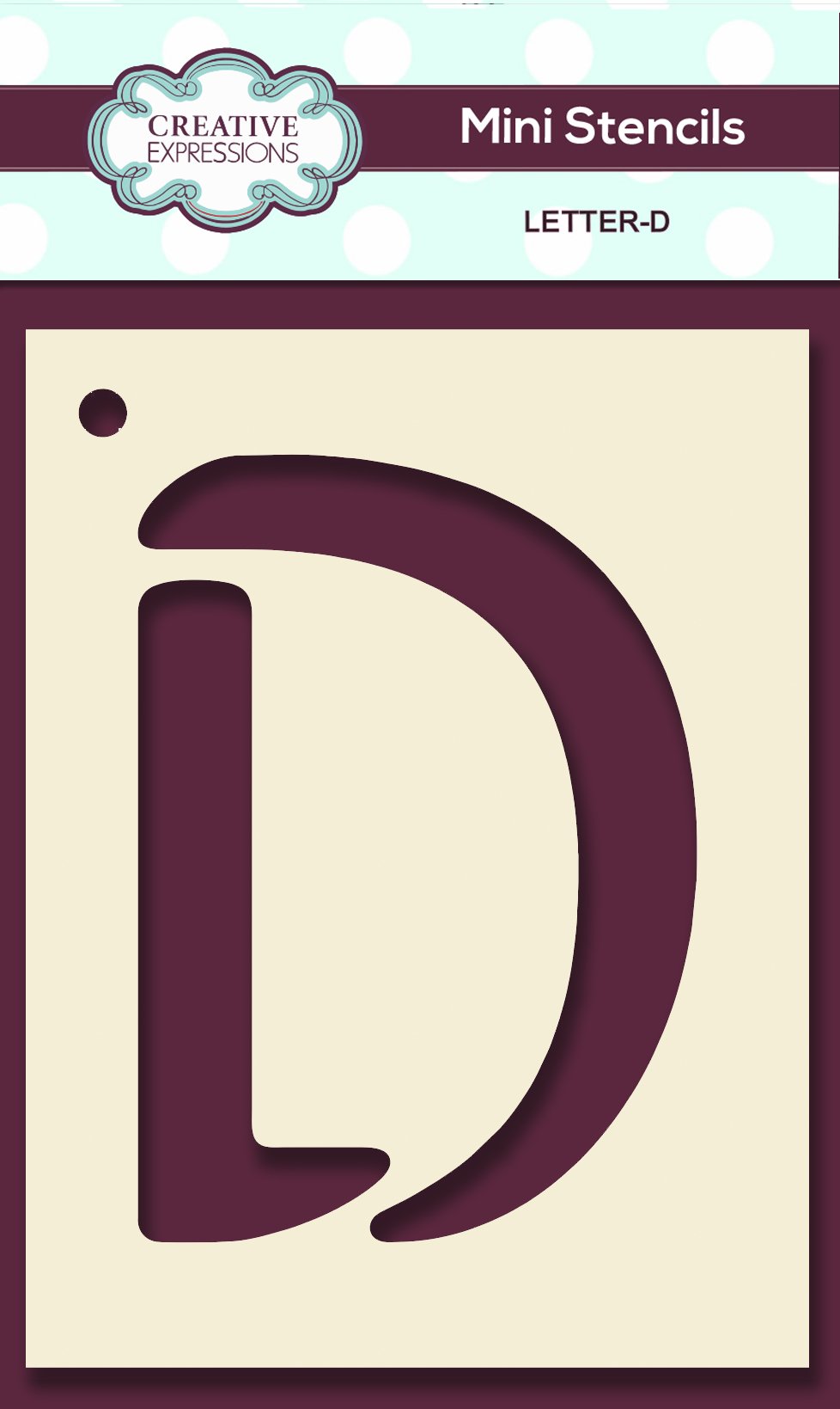 Mini Stencil Upper Case Letter