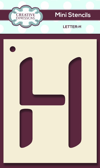 Mini Stencil Upper Case Letter