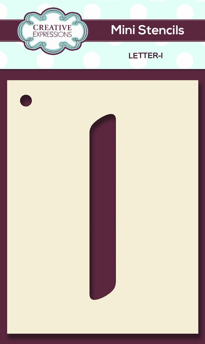 Mini Stencil Upper Case Letter