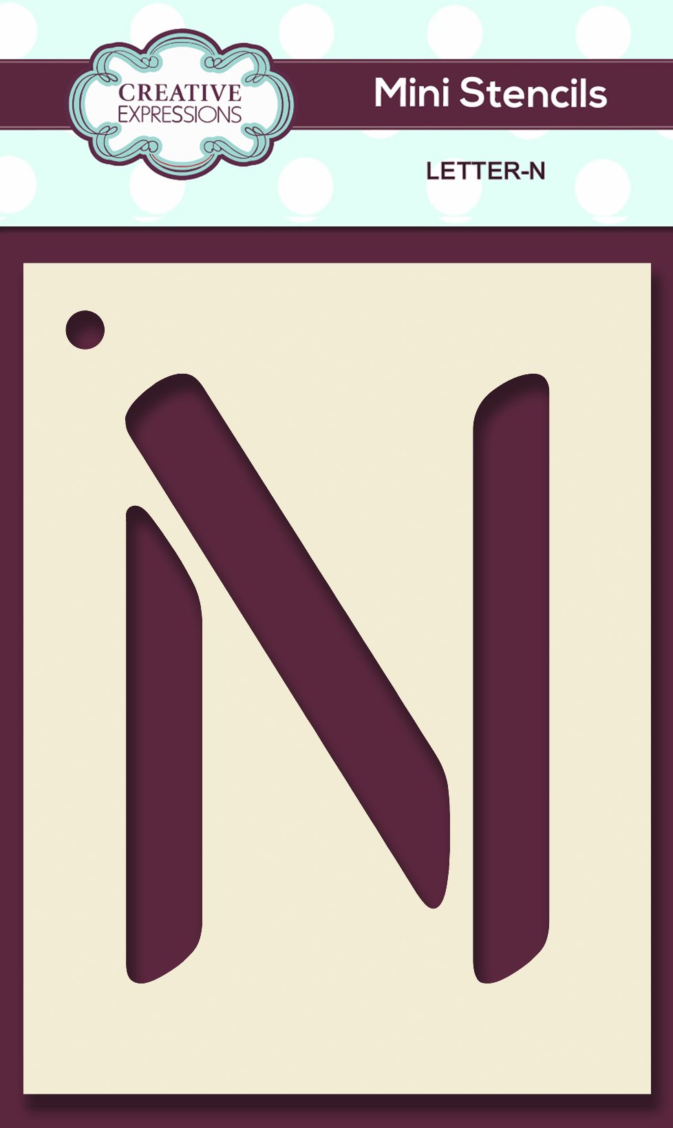 Mini Stencil Upper Case Letter