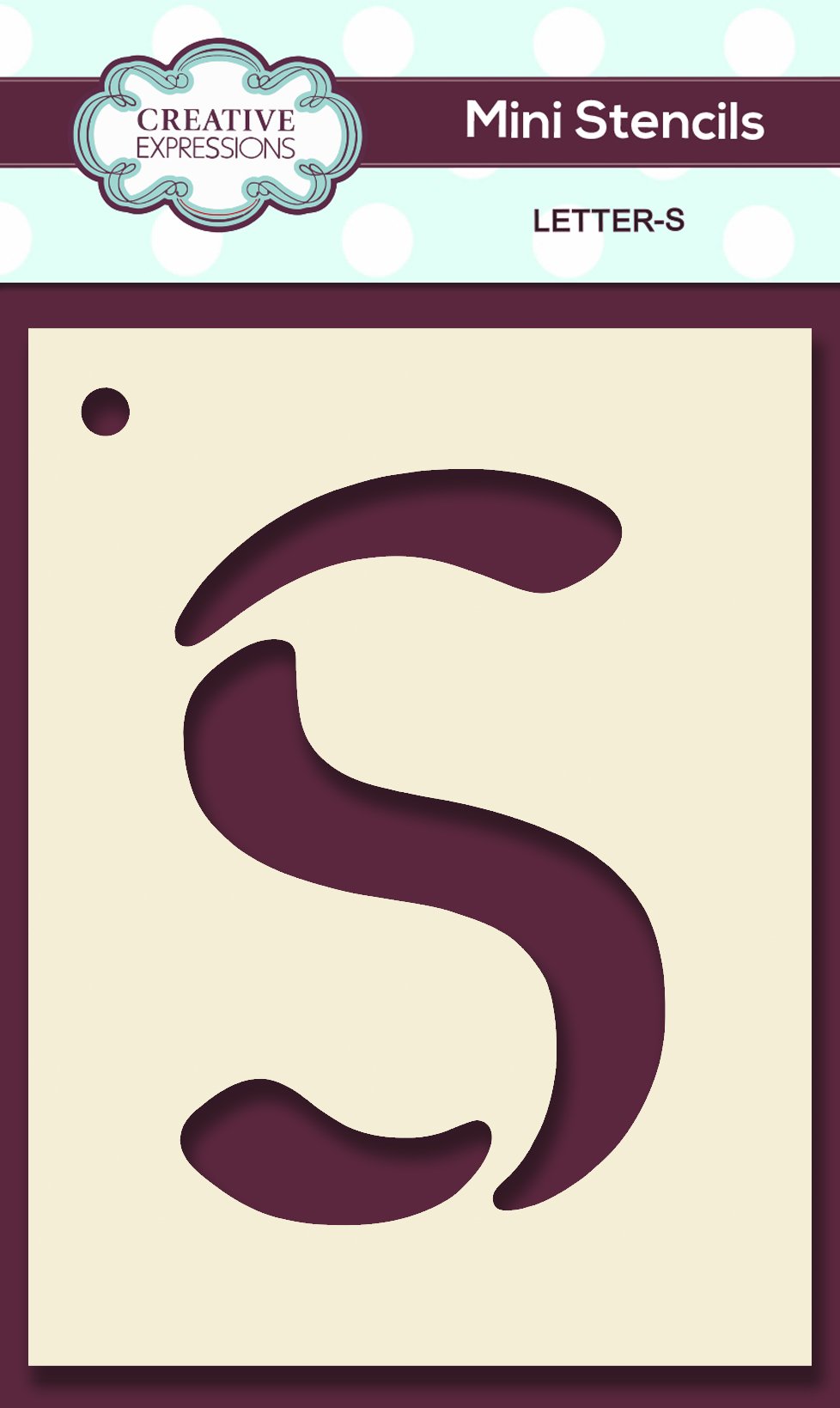 Mini Stencil Upper Case Letter