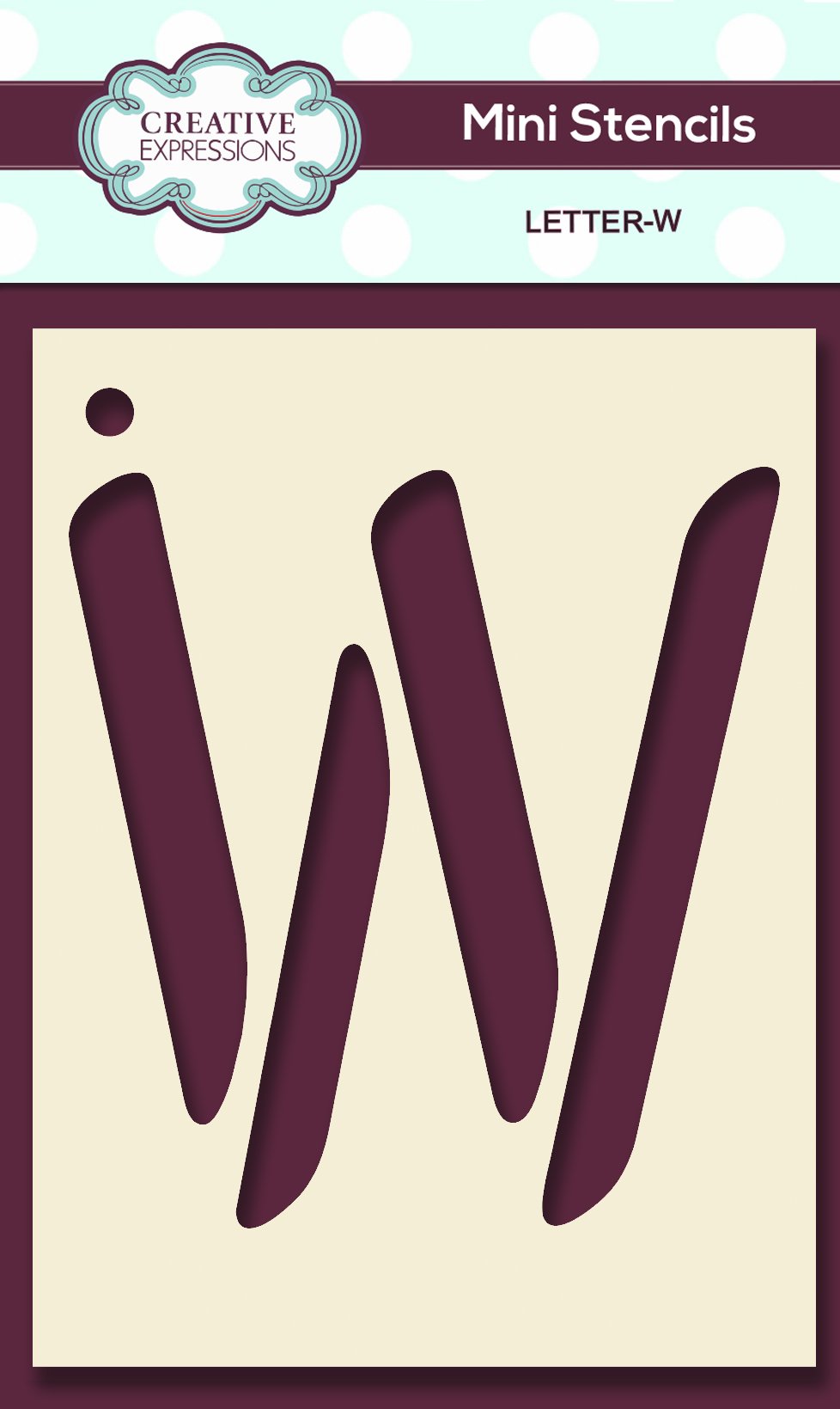 Mini Stencil Upper Case Letter