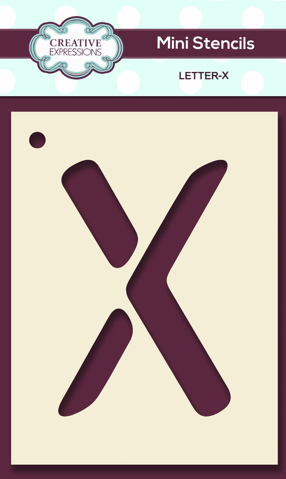 Mini Stencil Upper Case Letter