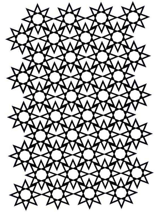 Creative Expressions Star Screen A5 Stencil