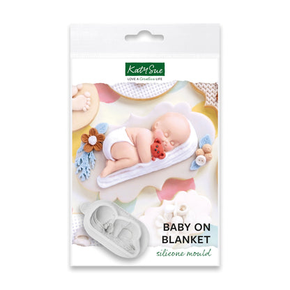 Baby on Blanket Silicone Mould