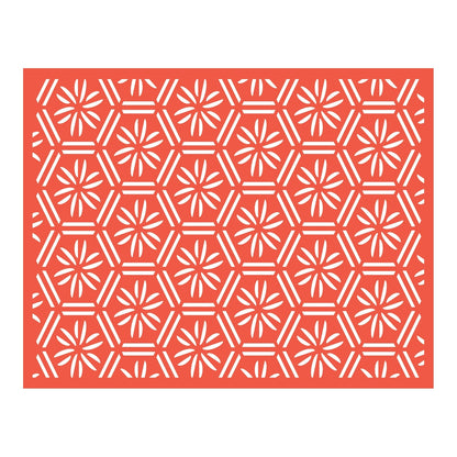 Geometric Floral Background Cutting Die Set (1pc)