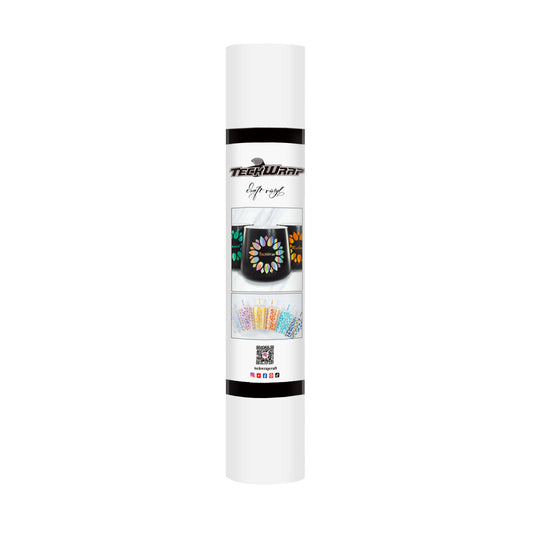 TeckWrap Matte Adhesive Vinyl - Coconut White | Ideal for Art Projects, Decals, and More!