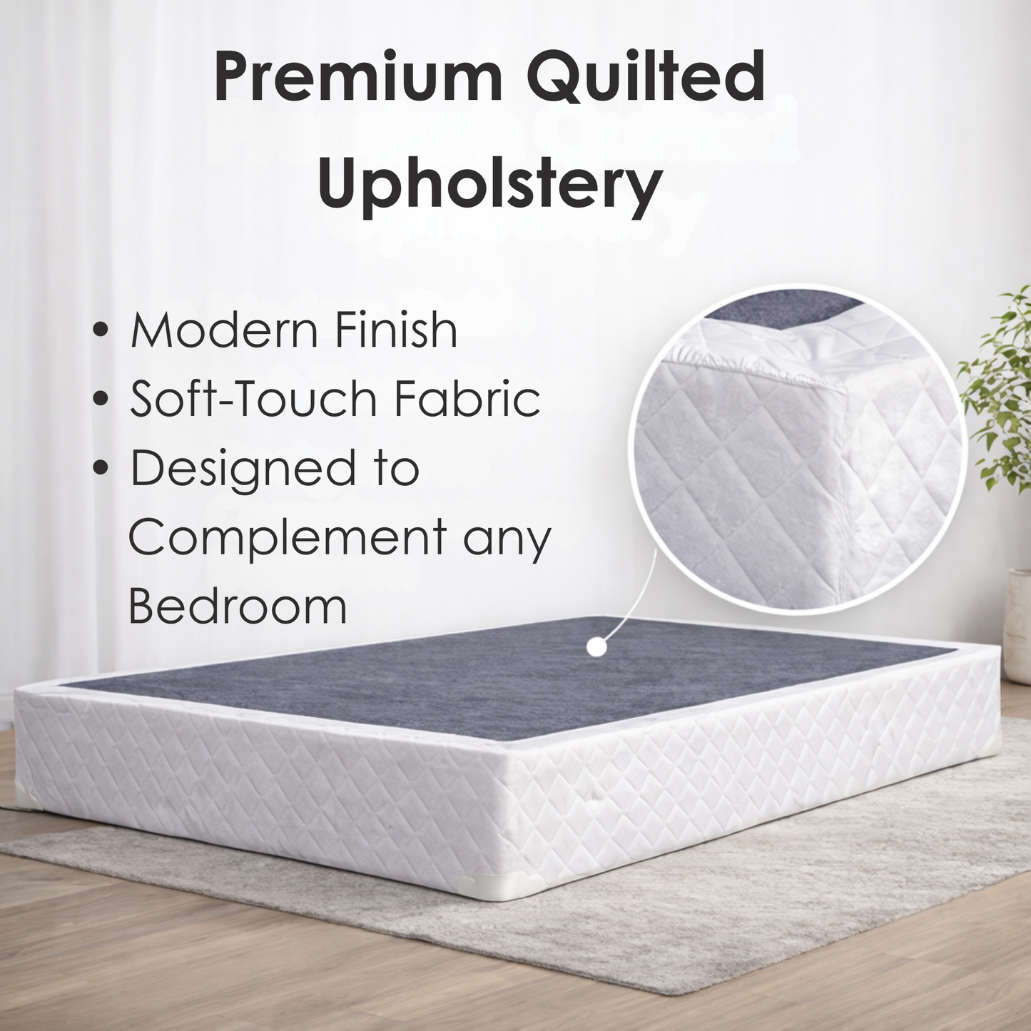 UltraFlex® PRESTIGE Mattress and BoxSpring Set - Orthopedic Heavy-Duty Hybrid HDCoils, Pressure Relieving Foam with Posture Support, High-Density Foam Casing, Low Motion Transfer, Eco-Friendly Mattress (Made in Canada)