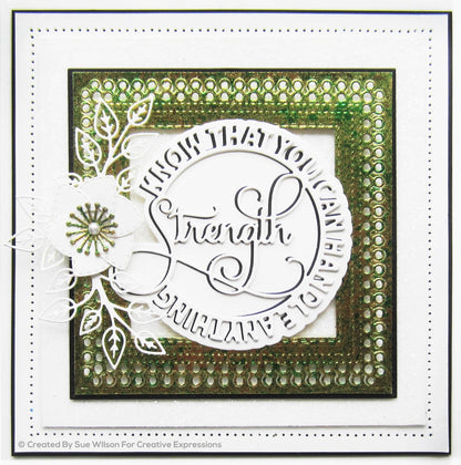 Sue Wilson Circle Sayings Strength Craft Die