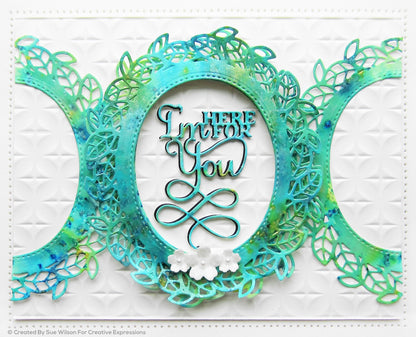Sue Wilson Frames & Tags Leafy Oval Craft Die