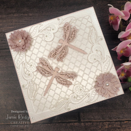 Creative Expressions Jamie Rodgers Cherry Blossom Flower & Flourish Corner Craft Die
