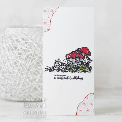 Creative Expressions Designer Boutique Woodland Walk Collection Tiptoe Amongst The Toadstools A6 Clear Stamp Set