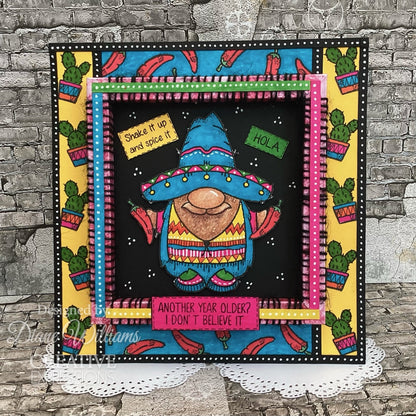 Woodware Clear Singles Fiesta Time 4 in x 6 in Stamp Set