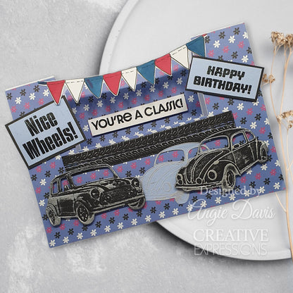 Creative Expressions Sue Wilson Dream Car Collection Tyre Tracks Craft Die