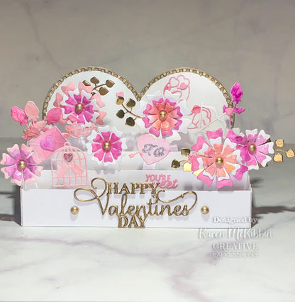 Creative Expressions Sue Wilson Finishing Touches Heart Leaf Flower Craft Die