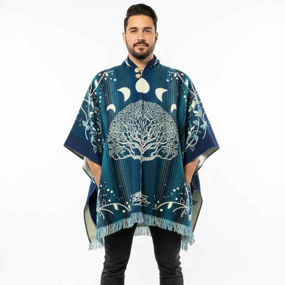Tree of Life Wool Poncho