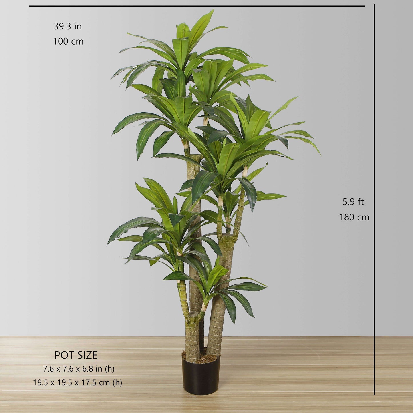 Dana Künstlicher Drachenbaum im Topf (verschiedene Größen)