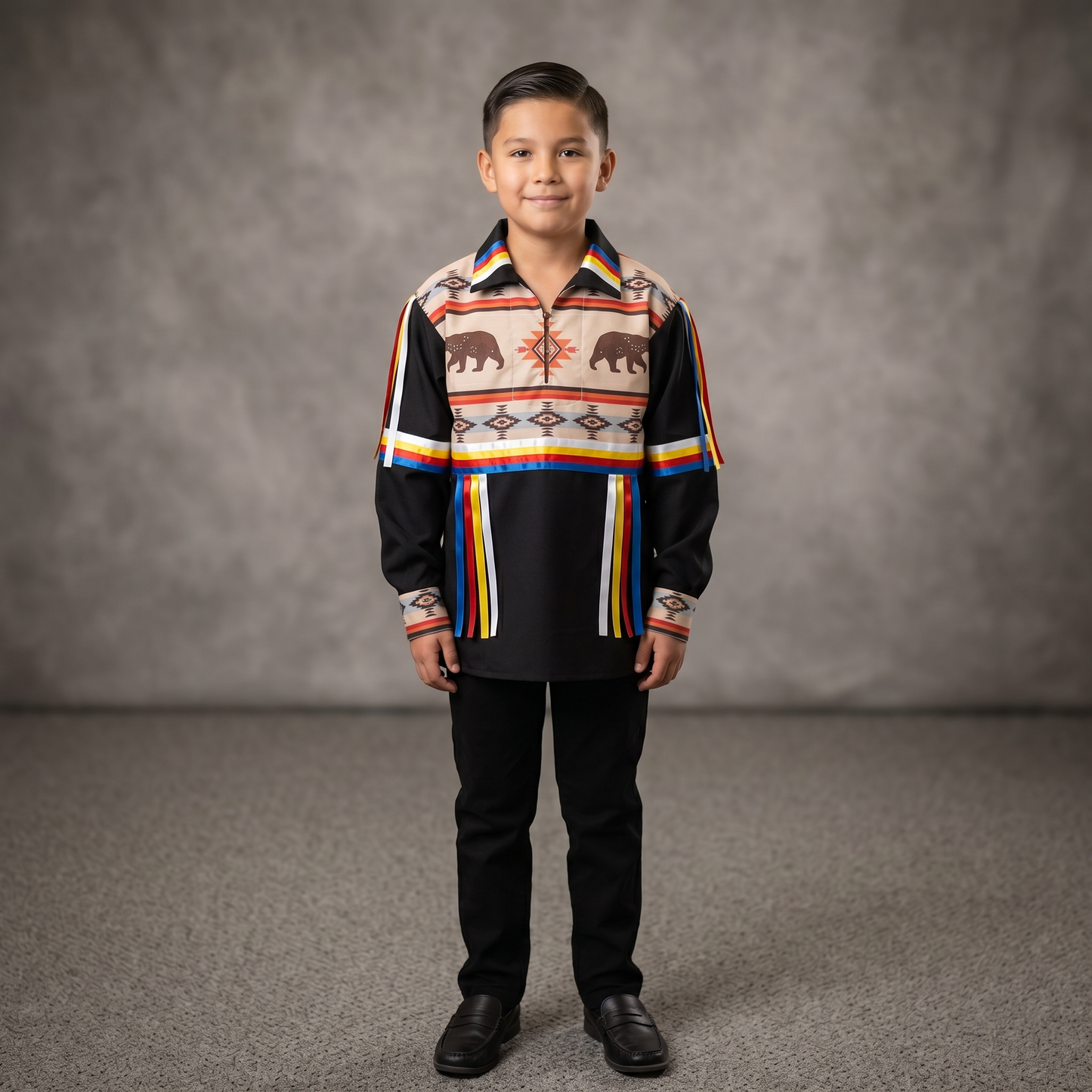 Bear Youth Ribbon shirt