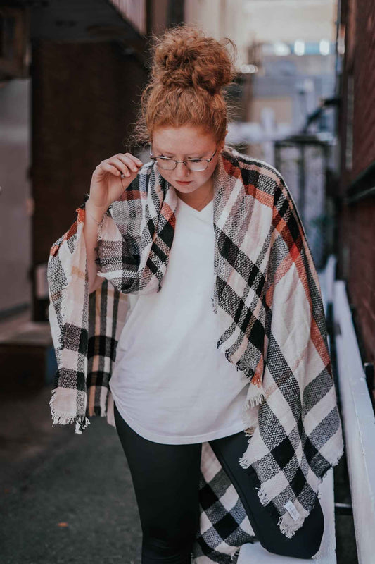 Foulard carré Orangé