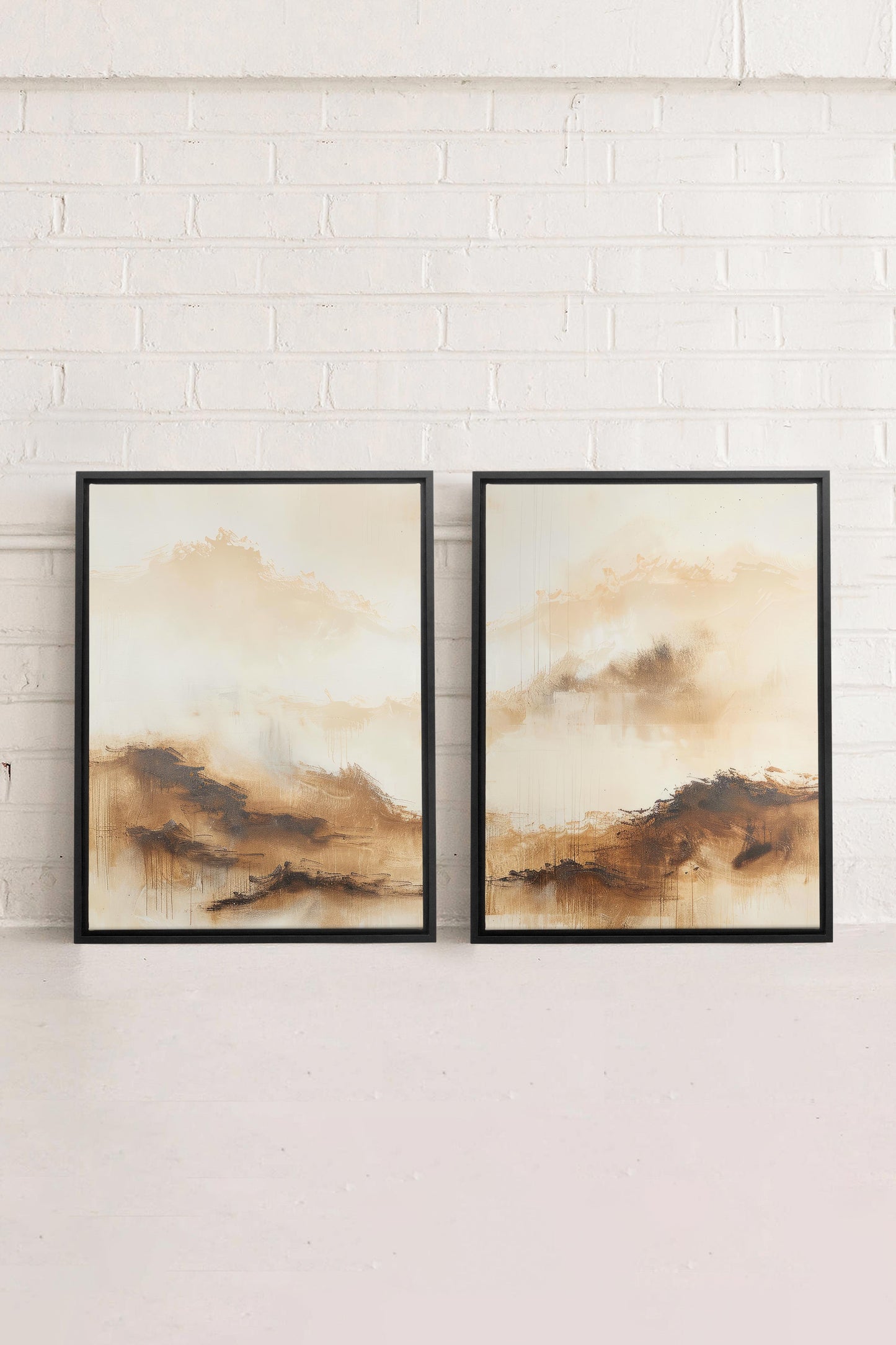 AMBER WAVES DUO (2 Oeuvres sur toile étirée)
