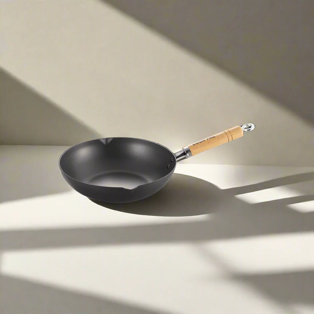 Yoshikawa Cook-Pal Ren Japanese Deep Fry Pan 28cm Carbon Steel | Japan