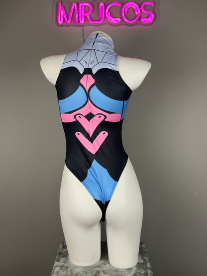 Crotchless Anime Cosplay BodySuit Lingerie Costume