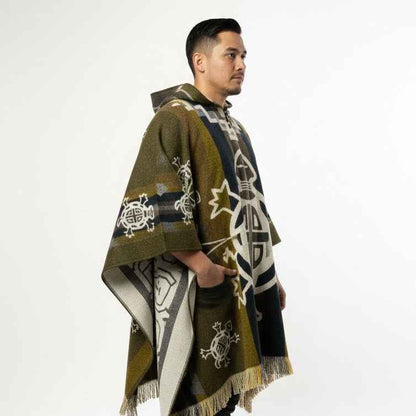 Turtle HandMade Wool Poncho