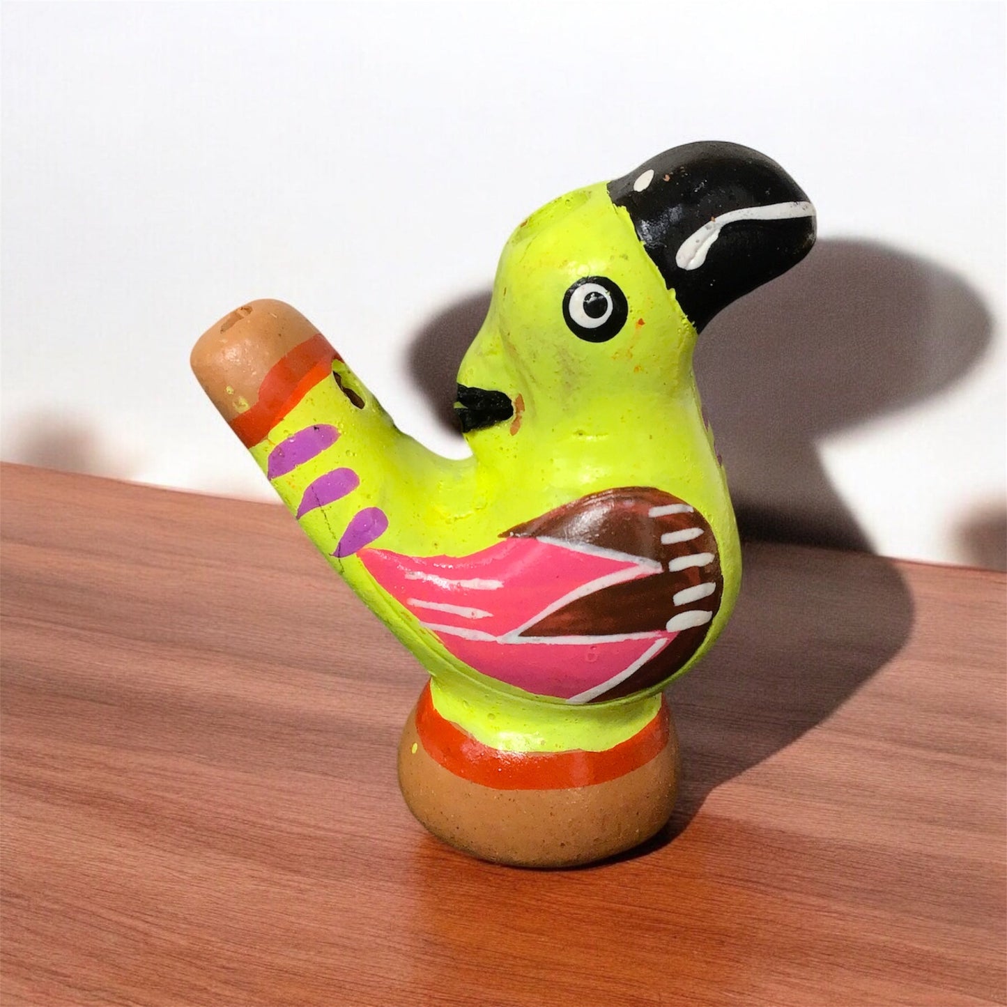 Painted Parrot Bird Water Whistle