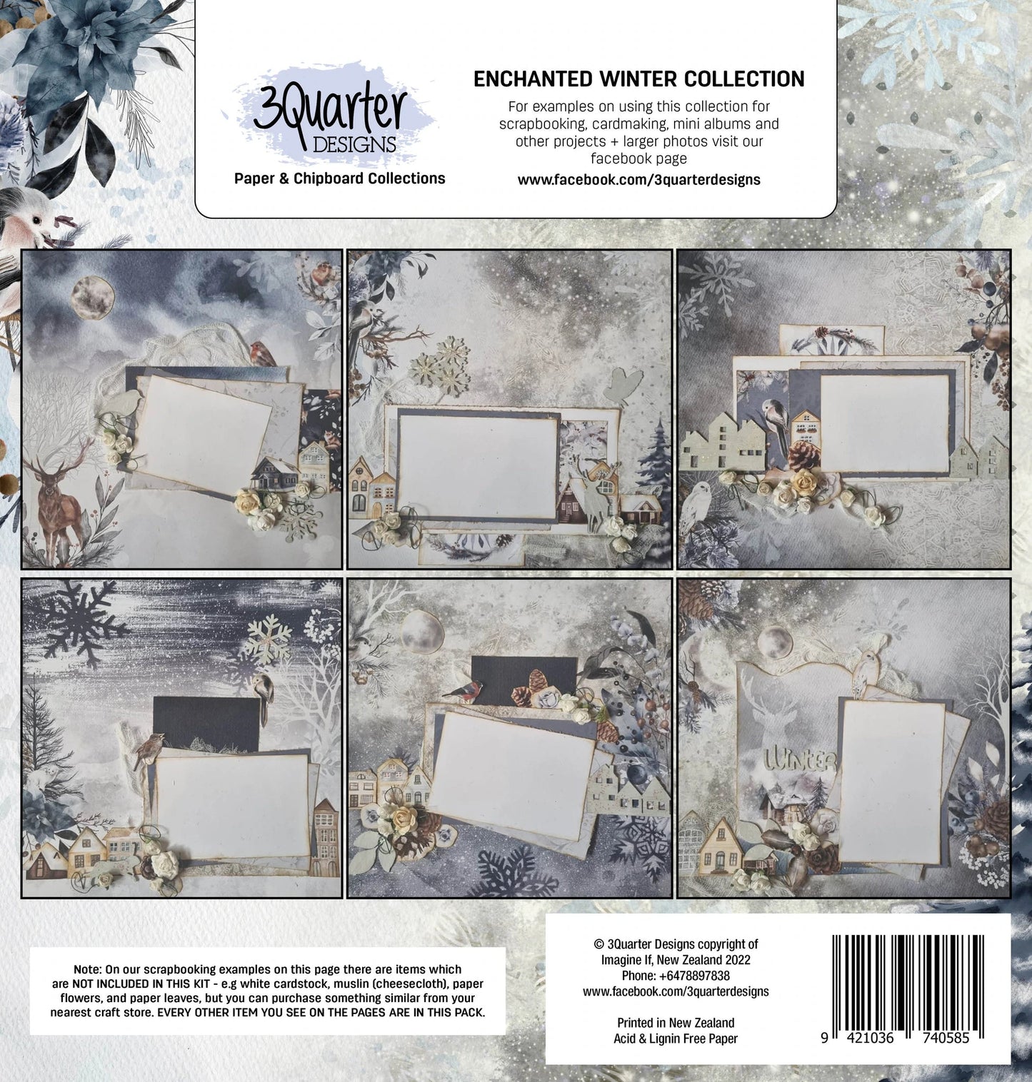 3Quarter Designs - Scrapbook Collection - Enchanted Winter