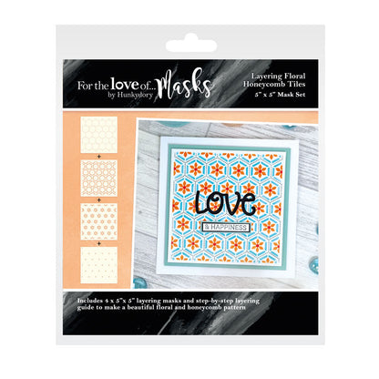 For The Love Of Masks - Layering Floral Honeycomb Tiles
