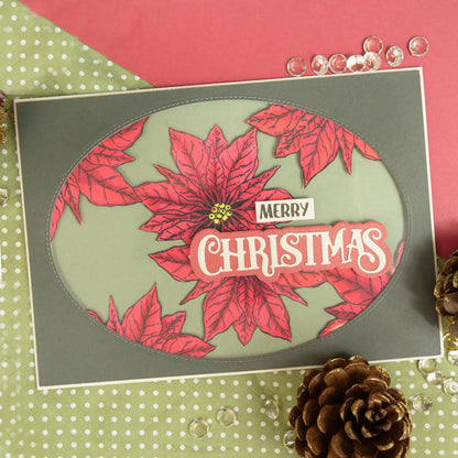 For the Love of Stamps - Picturesque Poinsettias