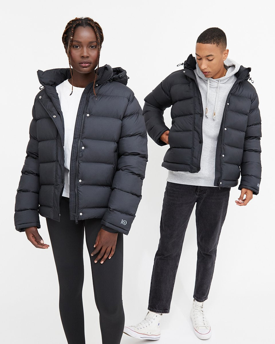 Ungeschlechtliche Cloud Shell Mid-Length Pufferjacke